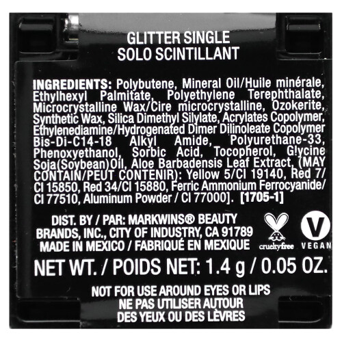 Wet n Wild wet n wild, Einzel-Glitzer, 356C Spiked, 0,05 oz (1,4 g) 1