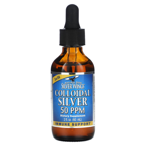 Natural Path Silver Wings, Κολλωδοποιημένο Αργύρω, 50 PPM, 2 fl oz (60 ml) 2