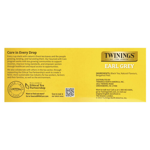 Twinings Twinings, Geschmackter Schwarzer Tee, Earl Grey, 100 Teebeutel, 7,05 oz (200 g) 1