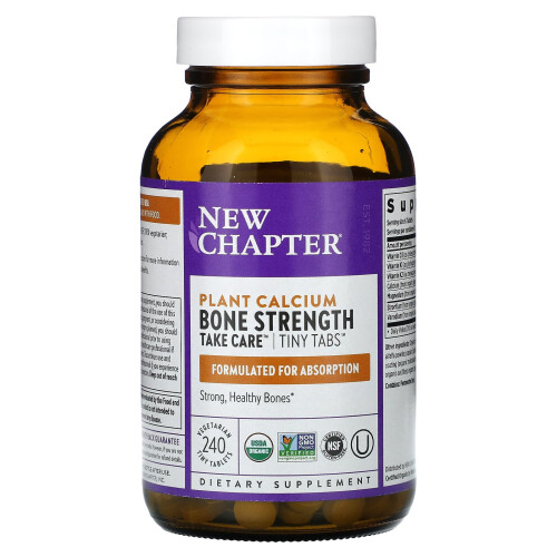 New Chapter, Plant Calcium, Bone Strength, Take Care, 240 Vegetarian Tiny Tablets 2