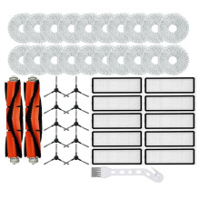 Compatible with Robot Vacuum S20+ / S10 / B108GL / B105 / B108CN B113CN Spare Parts, Main Side Brush Filter Mop Cloth