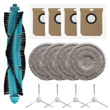 For Cecotec for Conga 15090 16090 AI SpinArm Including Main Brush Side Brushes Mop Cloths Dust Bag Robot Vacuum Parts