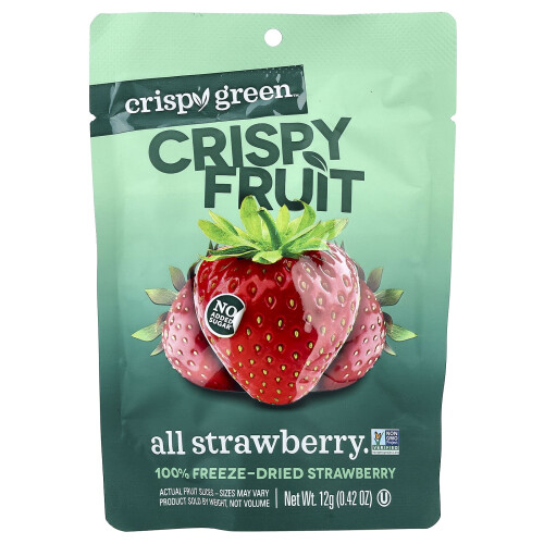 Crispy Green, Crispy Fruit, Alles Strawberry, 4 Pack, 0.42 oz (12 g) Each 2