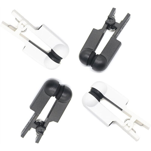 Ear Clip Electrode Double-Sided Rubber  Comfortable, Compatible for Tens Unit & CES Stimulation 2 Pair