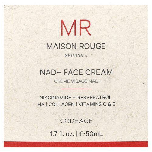 Codeage, Maison Rouge, NAD+-Gesichtscreme, 1,7 fl oz (50 ml) 1