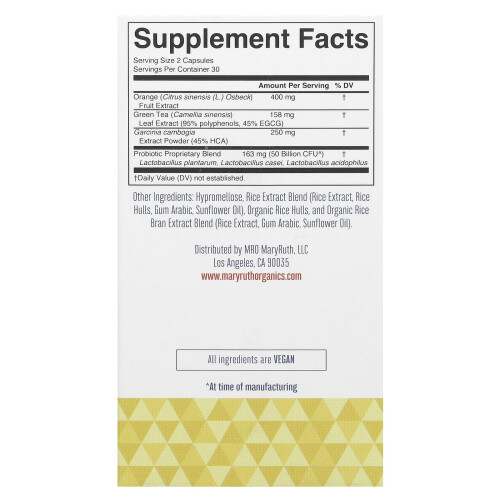MaryRuth's, Probiotic Weight+ Management, 50 Billion, 60 Capsules 1