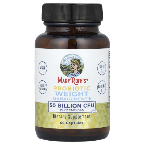 MaryRuth's, Probiotic Weight+ Management, 50 Billion, 60 Capsules 2