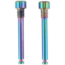 Boulons en Titane M4 pour Plaquette de Frein à Disque de VéLo Inserts de Goupille FiletéE Vis pour éTrier de Disque Hydraulique XT R XT Couleur