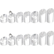 14 Pcs Acrylic Holder 7 Sizes Clear Acrylic Display Stand for Photography Retail Store Wedding Ceremony Rings