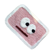 Innenbereich Fußmatte 40x60cm Pink Eyes Wasserabsorbierende Nachahmung Kaschmir