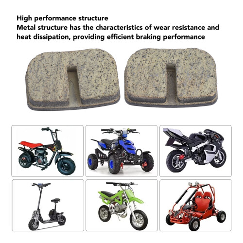 2 Stück Scheibenbremsbeläge CT100U CK100 CC100 79-100cc 2