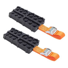 2Pcs Car Snow Chains Emergency Traction Chains for Snow Sand Mud Ice Traction Blocks Rescue Tool for Truck