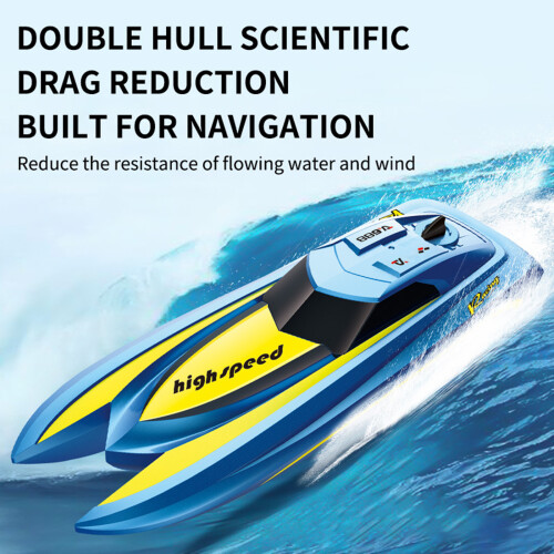 Bateau télécommandé 600 mAh 29  9,5  5 cm violet 2