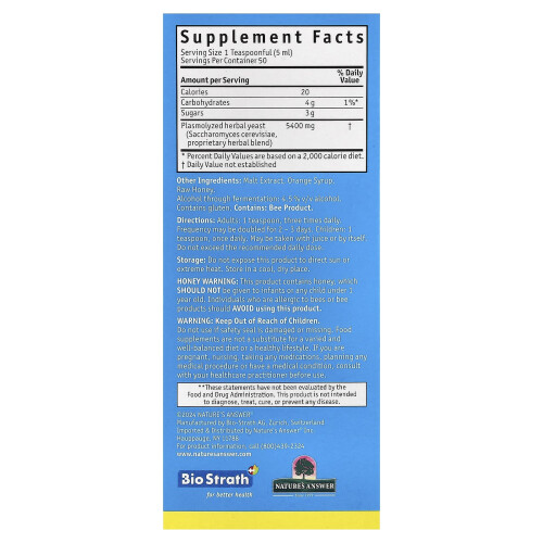 Bio-Strath, Postbiotico erboristico fermentato, 8.4 oz (250 ml) 1