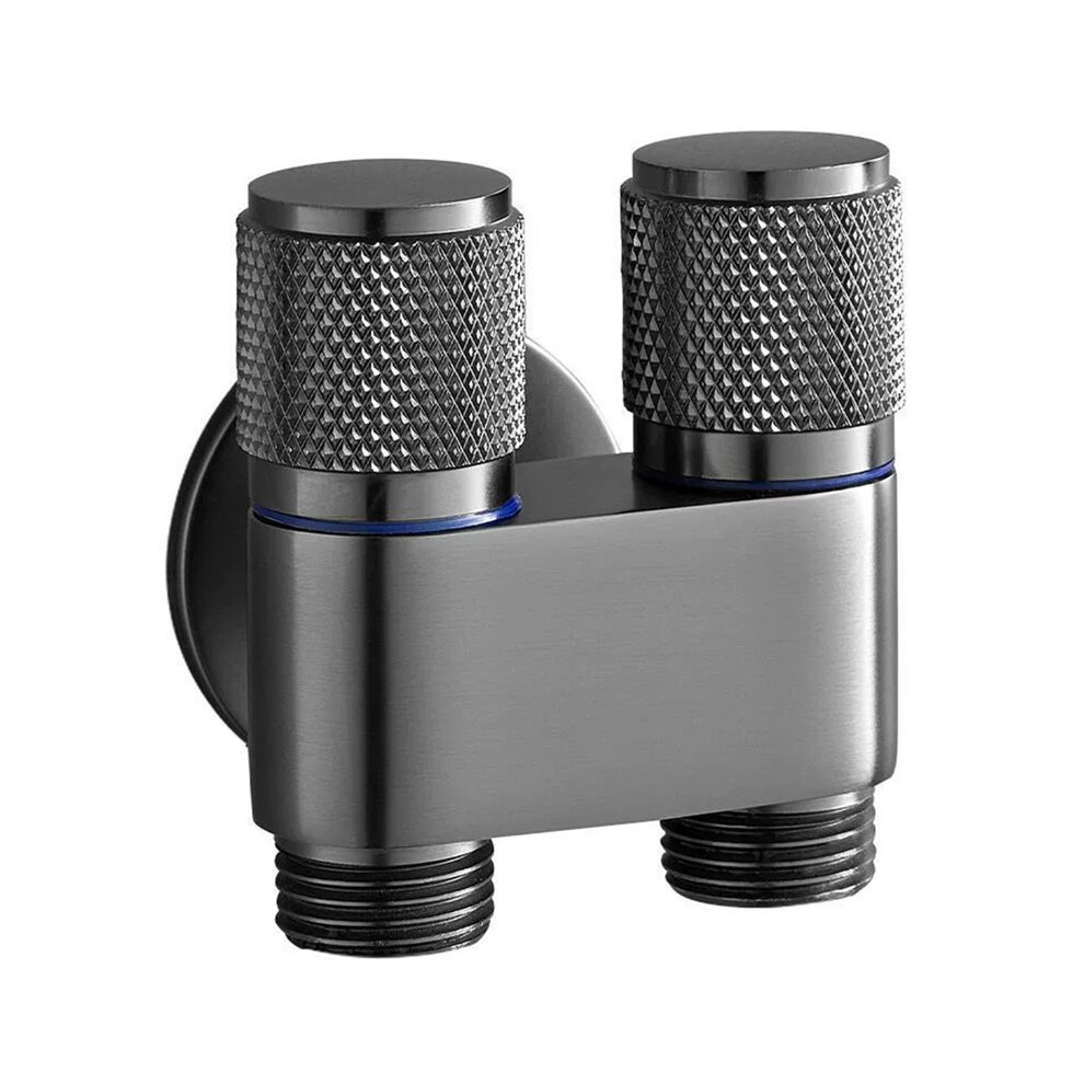 1-In-2-Out Dual Control Valve, G1/2 Double Control Washing Machine Toilet Triangle Valve For Bidet And Bathroom Cleaning 6032238787990