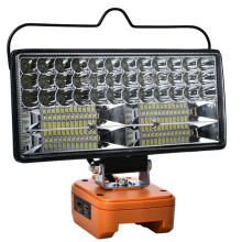 Led Light for 20V 4-Pin Battery 8 Inch USB Spotlight Outdoor Work Fish Work Light Handheld Emergency Tool Lamp