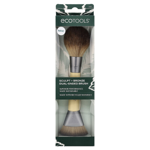 EcoTools EcoTools, Skulpt + Bronze Dual-Ended Børste, 1 Børste 1