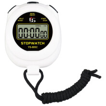 Chronomètre Numérique Professionnel Portable LCD, Chronographe, Chronomètre de Sport, Minuteur de Cuisine, Blanc