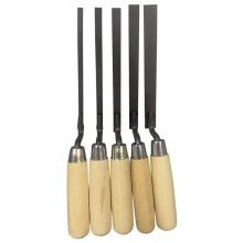 5pcs Tuck Pointer Trowel Set with Wood Handle 6/8/10/12/15mm Professional Mortar Repair and Masonry Tools