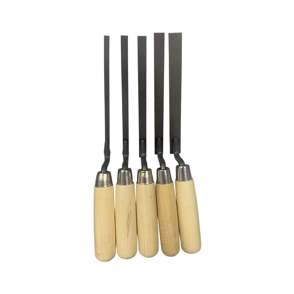 5Pcs Tuck Pointer Trowel Set With Wood Handle 6/8/10/12/15Mm Professional Mortar Repair And Masonry Tools 6033897225885