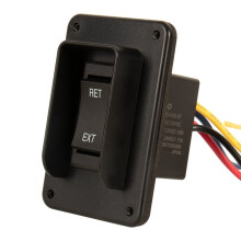 Interruttore A Bilanciere di Alimentazione con Jack Stabilizzatore 12V/24V, IP68 Impermeabile, Estensione-Retrazione, Cablaggio A 4 Pin, Inversione di