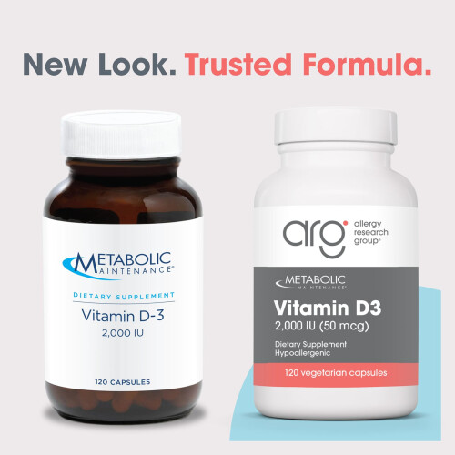 Metabolic Maintenance, Vitamina D-3, 2,000 IU, 120 Capsule 2