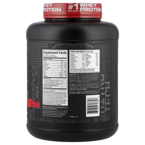 Muscletech MuscleTech, Nitro Tech, Proteína de Leite, Morango, 4 lbs (1.81 kg) 1