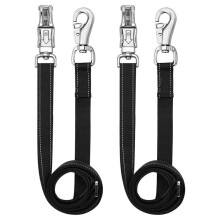 2pcs Ties for Horse,Nylon Trailer Tie with Strong Panic Snap and Bull Snap,Adjustable Length From 45.2" to 78.7"