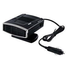 12V Portable Car Heater & Defroster,200W Defroster for Car Windshield with 360 Rotatable Base Black