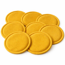 Replacement Round Cloths Fish Scale Mop Pads for Robot Vacuums,for     Vacuum Accessories Yellow