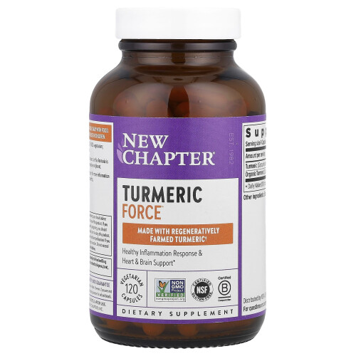 New Chapter, Turmeric Force, 120 Vegetarian Capsules 2