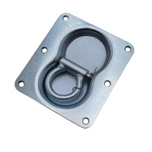 Trailer Tie Down Anchors Stainless Steel Lashing Point Floor Hook Spring Pull Ring Floor Flush Mount D Rings for Truck