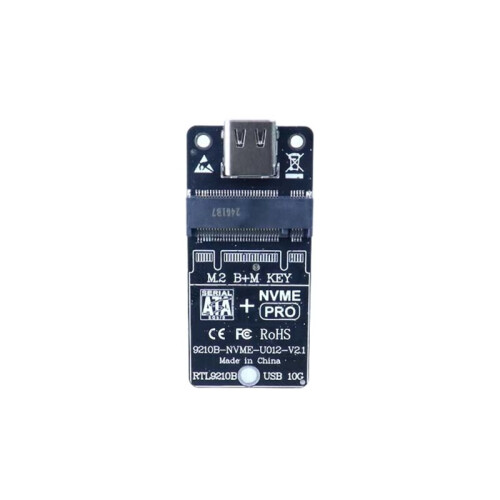 M.2 SSD Enclosure RTL9210B Adapter Board Dual-Protocol NVMe/NGFF External Hard Drive Adapter 10Gbps