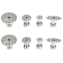 Lackschadenfreies Ausbeulwerkzeug-Set mit 8 Aluminium-Klebe-Ausziehern Zur Beseitigung Von Hagelschäden und Dellen