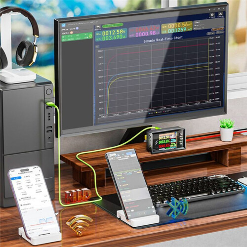 0-420V 300A WiFi Electric  Meter Battery Capacity Tester  Digital Display Current Voltage Power Meter 2
