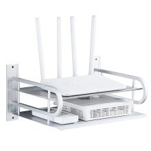 Non-Punch TV Set-Top Box Shelf Space Aluminum Router Supporter Storage Box Shelf Wall Projector Wall-Mounted Box Shelf