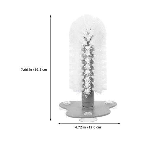 2Pcs Suction Cup Turtle Cleaning Brush ABS Material Gentle 2