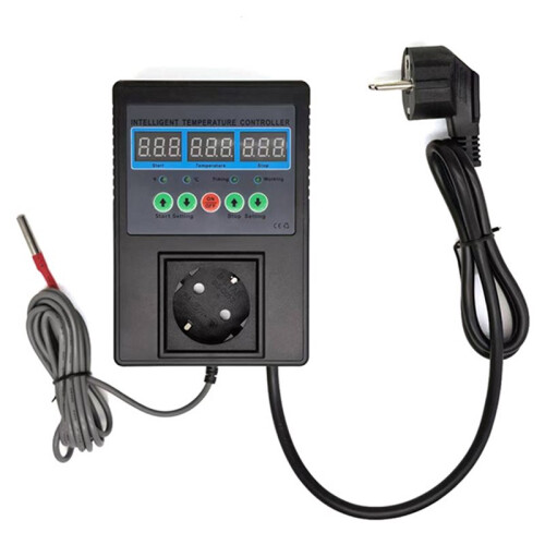 Intelligent Digital Temperature Control Sensor Regulator Heating/Cooling Thermostat for Incubators Refrigerators EU-PLUG