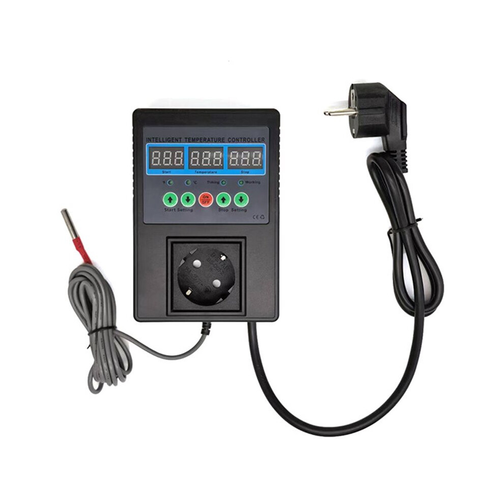 Intelligent Digital Temperature Control Sensor Regulator Heating/Cooling Thermostat For Incubators Refrigerators Eu-Plug 6031577679423