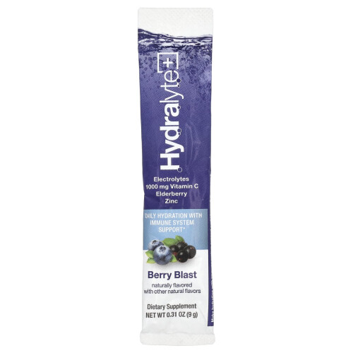 Hydralyte Plus+, Φουσκωτό Ηλεκτρολύτη Πώδες, Berry Blast, 20 Πακέτα, 0.31 oz (9 g) Each 2
