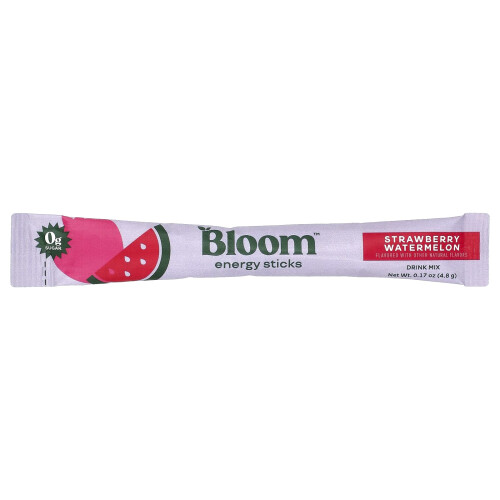 Bloom, Ενεργειακά Stick, Στρωνγέλαιο Νερόμελον, 10 Πακέτα Stick, 0,17 oz (4,8 g) Κάθε 2