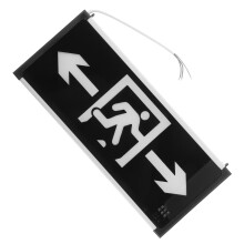 Lampe D'urgence Noire Plastic Pour Lieux Publics