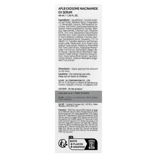 APLB, Εξώσωμα Νιασινάμιδ EX Σερουμ, 1,35 fl oz (40 ml) 2