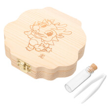 2Ensembles Bébé En Bois Beige Pour Dents Perdues Enfants