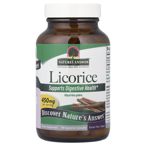 Nature's Answer, Licorice, 450 mg, 90 Vegetarian Capsules 2