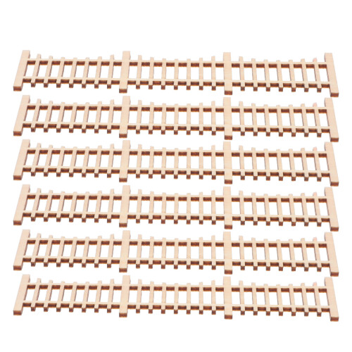 30Pièces Clôture Décorative Miniature En Bois Pour Modèles