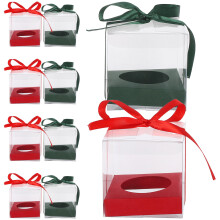 48Pièces Boîtes Claires Pour Mini-Cupcakes Protection Couleurs
