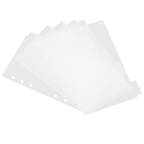 30Pièces Couverture De Planner En Transparent Rechangeable