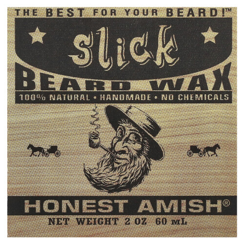 Honest Amish, Slick Beard Wax, 2 oz (60 ml) 1