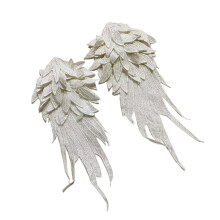 6Paires Appliques 3D Ailes D'épaule Blanches En Dentelle Pour Femme